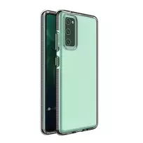 Hurtel Spring Case clear TPU gel protective cover with colorful frame for Samsung Galaxy A72 4G in black
