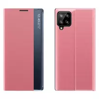 Hurtel Sleep Case Bookcase Type Case with Smart Window for Samsung Galaxy A22 4G, pink