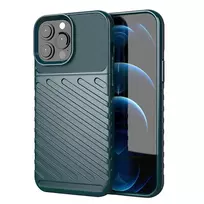 Hurtel Thunder Case Flexible Tough Rugged phone case for iPhone 13 Pro Max green