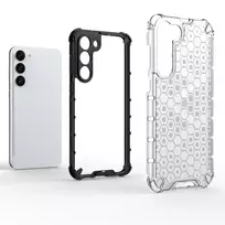 Hurtel Honeycomb case for Samsung Galaxy S23+ – armored hybrid cover, transparent