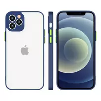 Hurtel Milky Case silicone flexible translucent case for Samsung Galaxy A72 4G in navy blue