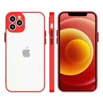 Hurtel Milky Case silicone flexible translucent case for Samsung Galaxy A22 4G, red