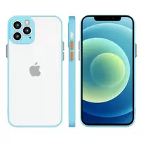Hurtel Milky Case silicone flexible translucent case for Samsung Galaxy A22 4G in blue