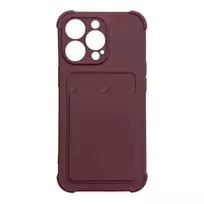 Hurtel Card Armor book-style phone case for iPhone 12 Pro Max, pink
