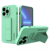 Wozinsky Kickstand phone case with stand for iPhone 13 mini, green