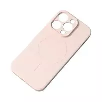 Hurtel Silicone case with MagSafe support for iPhone 15 Pro, pink