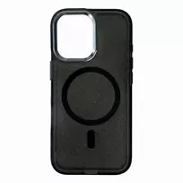 Hurtel Glitter phone case with MagSafe support for iPhone 16, black