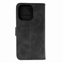 Hurtel Leather book-style phone case for iPhone 16 Pro Max, black