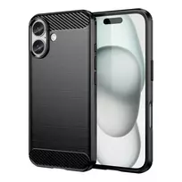 Hurtel Carbon Case phone case for iPhone 16 Plus black