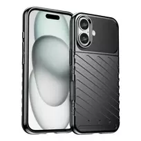 Hurtel Thunder phone case for iPhone 16 Plus black