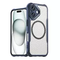 Hurtel Leading Series phone case with MagSafe support for iPhone 16 Plus blue
