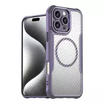 Hurtel Leading Series phone case with MagSafe support for iPhone 16 Pro, purple