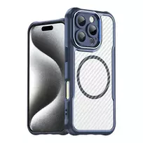 Hurtel Leading Series phone case with MagSafe support for iPhone 16 Pro Max, blue