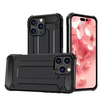 Hurtel Hybrid Armor phone case for iPhone 16 Pro Max black