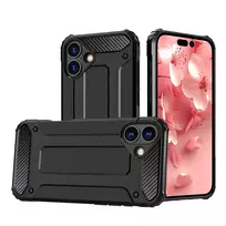 Hurtel Hybrid Armor phone case for iPhone 16 Plus black