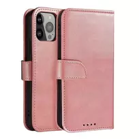 Hurtel Magnetic Case with Flap for Samsung Galaxy S25 - Pink