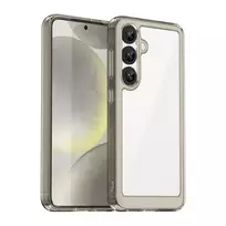 Hurtel Outer Space Case with Gel Frame for Samsung Galaxy S25 - Clear Black