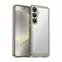 Hurtel Outer Space Case with Gel Frame for Samsung Galaxy S25+ - Clear Black