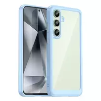 Hurtel Outer Space Case with Gel Frame for Samsung Galaxy S24 FE - Blue