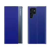 Hurtel New Sleep Case for Samsung Galaxy S24 FE with Flip Cover and Stand - Blue