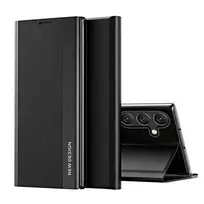 Hurtel Sleep Case Pro Samsung Galaxy S24 FE Case with Flip and Stand - Black