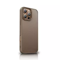 Wozinsky Carbon fiber phone case with MagSafe support for Samsung Galaxy S25+ brown