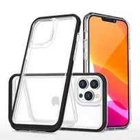Hurtel Clear 3-in-1 phone case for iPhone 14 Pro Max, black