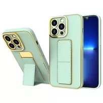 Hurtel New Kickstand Case phone case with stand for iPhone 12 Pro green