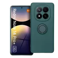 OEM SILICONE RING case for XIAOMI Redmi Note 14 Pro Plus 5G, green