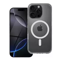 Forcell F-Protect Clear Hybrid Premium phone case with MagSafe support for iPhone 16 Pro, transparent