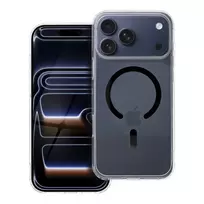 OEM Drop Glue Colorful Ring phone case with stand and MagSafe support for iPhone 17 Pro Max, black