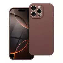 OEM Silicone Mag Cover phone case with MagSafe support for iPhone 17 Pro Max, brown
