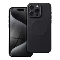 OEM Silicone Mag Cover phone case with MagSafe support for iPhone 15 Pro Max, black