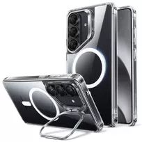 ESR Classic Hybrid phone case with stand and MagSafe support for Samsung Galaxy S26+ (S947) transparent