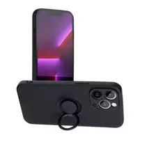 OEM Silicone Ring phone case with stand for iPhone 12 Pro Max black