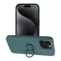 OEM Silicone phone case with stand for iPhone 15 Pro Max green