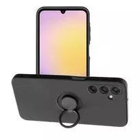 OEM Silicone ring phone case with stand for Samsung Galaxy A25 (A256) black