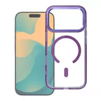 OEM FRAME CLEAR HYBRID MAG phone case with MagSafe support for iPhone 17 Air purple