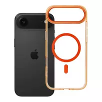 OEM FRAME CLEAR HYBRID MAG phone case with MagSafe support for iPhone 17 Air orange