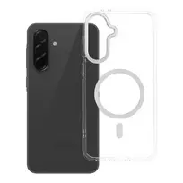 OEM FRAME CLEAR HYBRID MAG phone case with MagSafe support for Samsung Galaxy A36 5G (A366) transparent