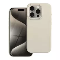 Forcell F-Protect Frame Premium phone case with MagSafe support for iPhone 15 Pro, beige