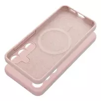 OEM SILICONE Case 2mm for SAMSUNG S25 Edge, compatible with MagSafe, sand pink