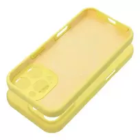OEM Silicone 2mm phone case with MagSafe support for iPhone 15 Pro, yellow