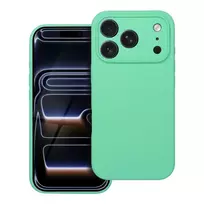 OEM Silicone 2mm phone case with MagSafe support for iPhone 17 Pro green