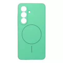 OEM 2mm silicone phone case with MagSafe support for Samsung Galaxy S26 (S942), green