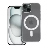 OEM Clear 2 mm phone case with MagSafe support for iPhone 15, transparent