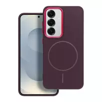 OEM FRAME MAG Cover Case compatible with MagSafe for SAMSUNG S25 FE in purple