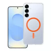 OEM Case for Samsung S25 PLUS Drop Glue Colorful Ring Mag Cover, compatible with MagSafe, orange