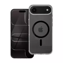 OEM Drop Glue Colorful Ring phone case with stand and MagSafe support for iPhone 17 Air, black