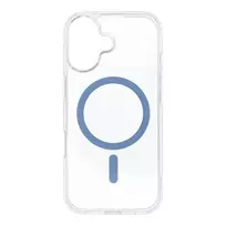 OEM Drop Glue Colorful Ring phone case with stand and MagSafe support for iPhone 17 blue